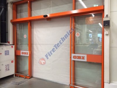 Экономичные противопожарные шторы FireShield-EI120